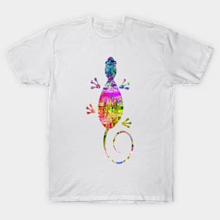 Abstract Colorful Lizard T-Shirt